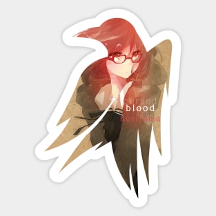 Raven's cloak cursed blood cardboard Sticker